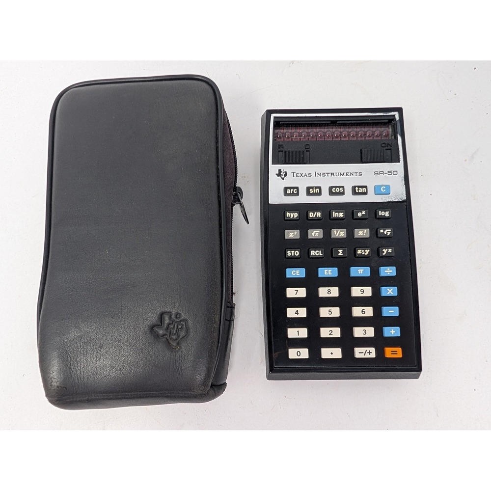 Vintage Texas Instruments SR-50 Calculator Made In Netherlands PARTS OR REPAIR